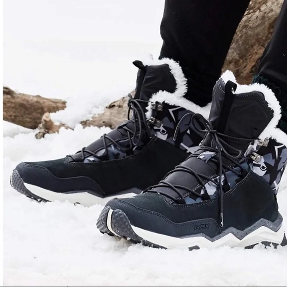 Snow Boots Hiking , Fully Fur Lined High Top